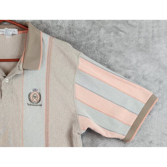 Izod Club Polo Mens Extra Large Multicolor Striped The Dominion Club Golf Shirt - Picture 8 of 11